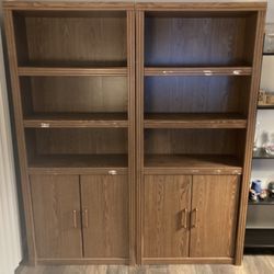Wood Cabinets With Shelves 