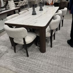 Marble Wood Dining Table ,luxury 