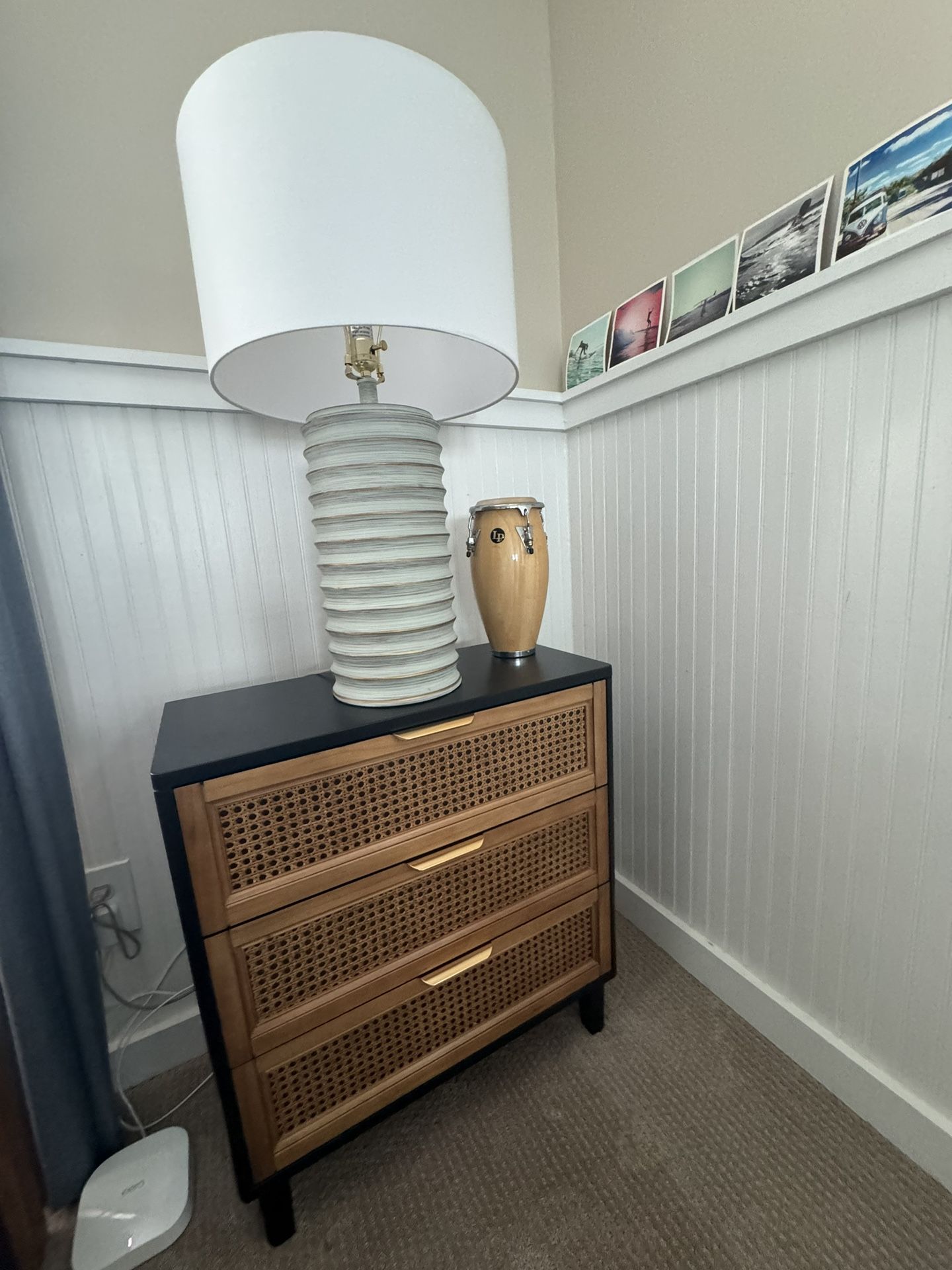 Black Ratan End Tables