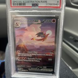 Charizard ex 2023 Pokemon PSA 8