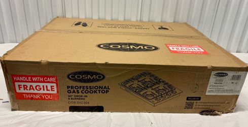 Cosmo 30" Stainless Steel Drop-In Gas Cooktop