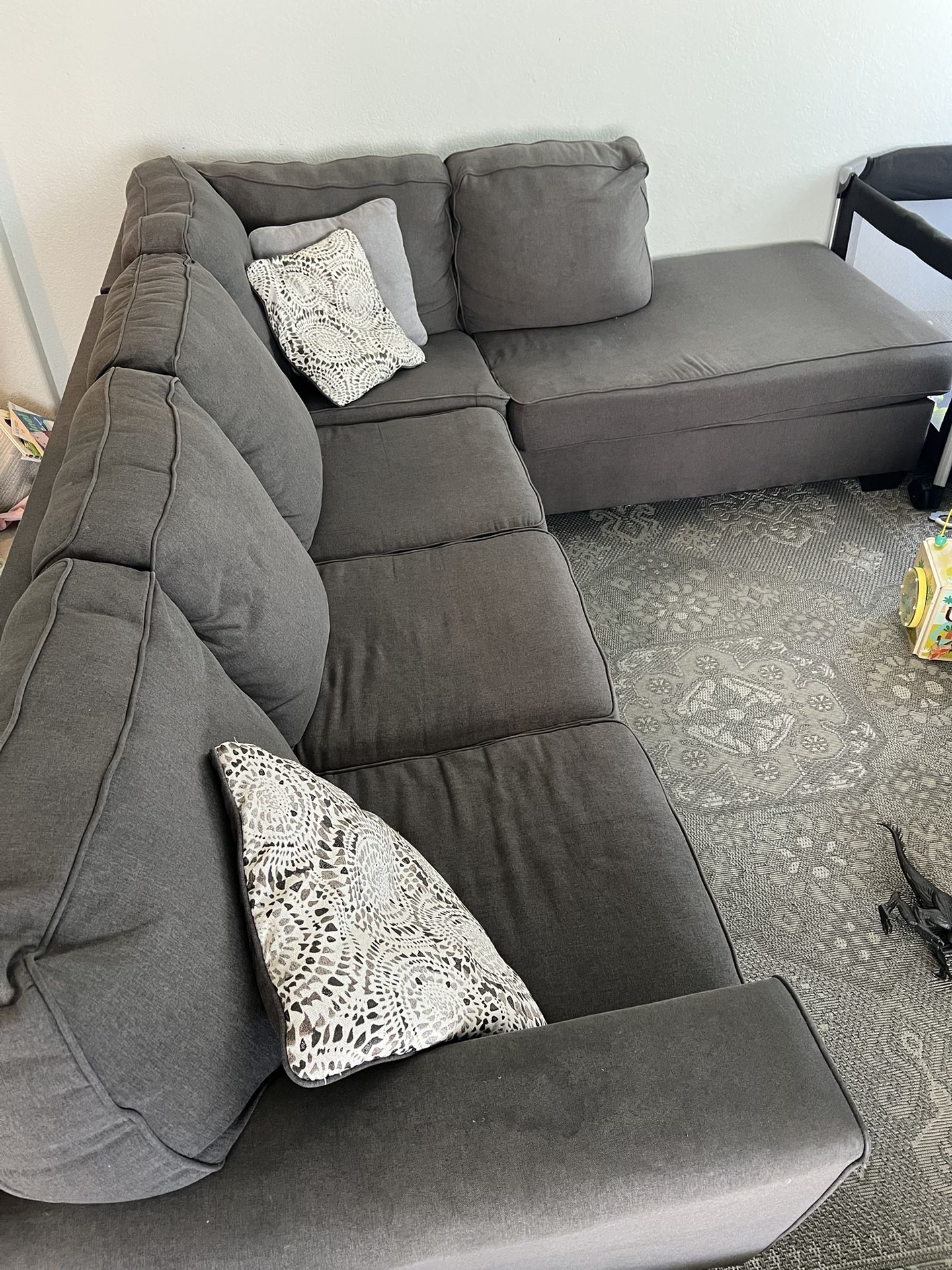 Grey Couch Sofa Sectional