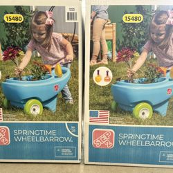 QTY 2 - Brand New Step 2 Wheelbarrows