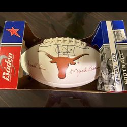 Signed UT Football By Vince Young And Mack Brown 