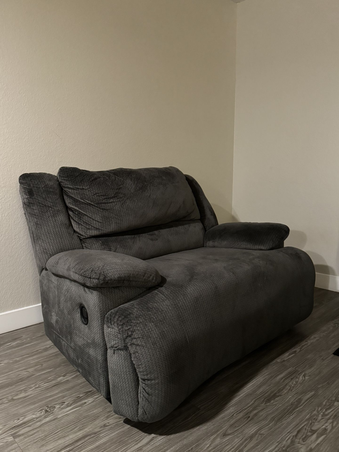 Gray Loveseat Recliner
