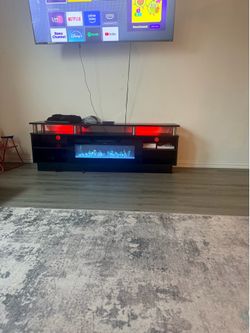 TV stand fireplace