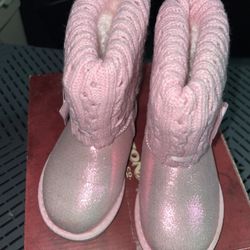 Girl’s Pink Boots Size 7 Brand New 
