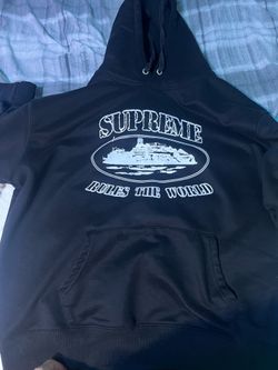Supreme hoodie/reflective tech