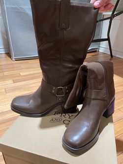 New Frye & Co Brown Leather Knee-High Boots