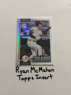 Ryan McMahon New York Yankees 3rd Baseman Topps Short Print Insert Card.