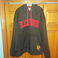 MENS 2XL CHICAGO BLACKHAWKS HOODIE SWEATSHIRT/PULLOVER 