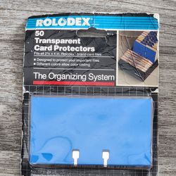 Vintage Rolodex Transparent Card Protectors