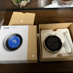 Nest thermostat- Silver