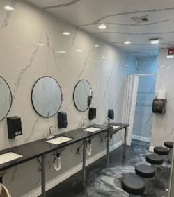 PVC Marble Look Slabs Decorative Interior Wall Sheets