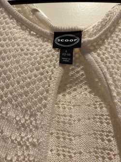 White cardigan