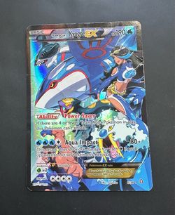 Team Aquas kyogre EX - double crisis 6/34 pokemon card