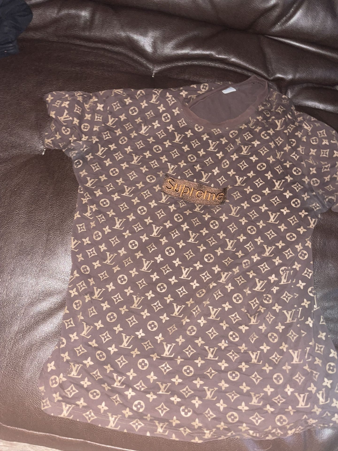 Brown Supreme Louis Vuitton Shirt