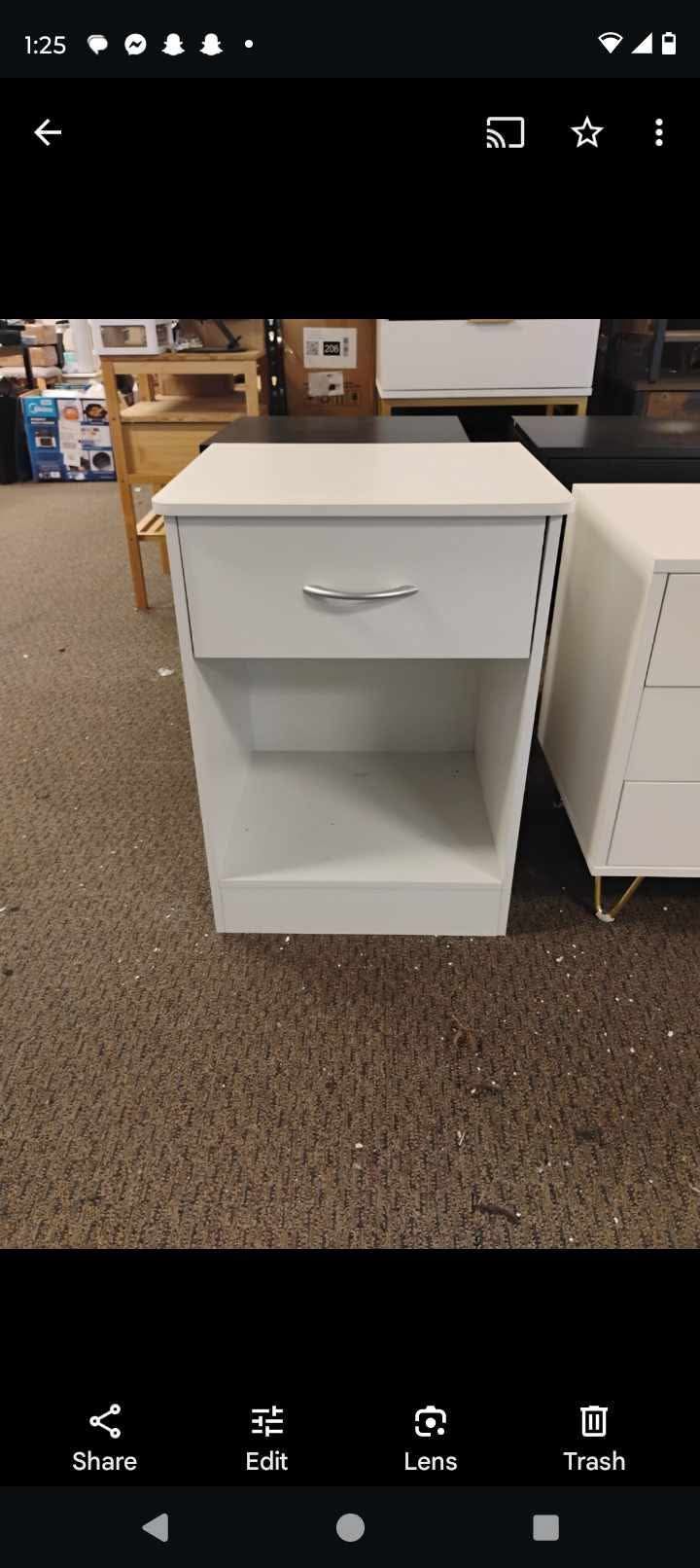 Nightstand with Drawer, Bedside Table End Tables Living Room, File Cabinet Storage with Sliding Drawers and Shelf,Storage