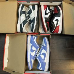 Jordan 1 Low, Nike Dunk Lows All Size 12 All USED