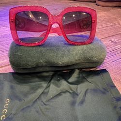 Sparkling Pink Gucci Sunglasses 