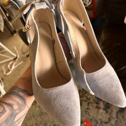 Bow Detail Heels Size 7.5-8