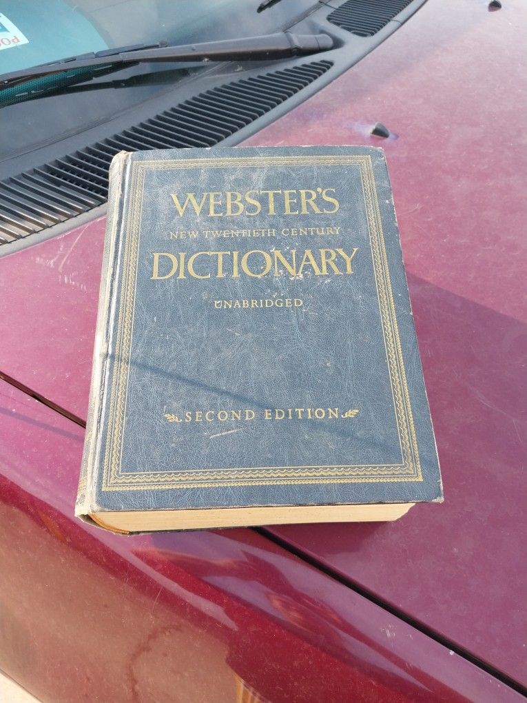 Websters New 20th Century Dictionary Second Edition