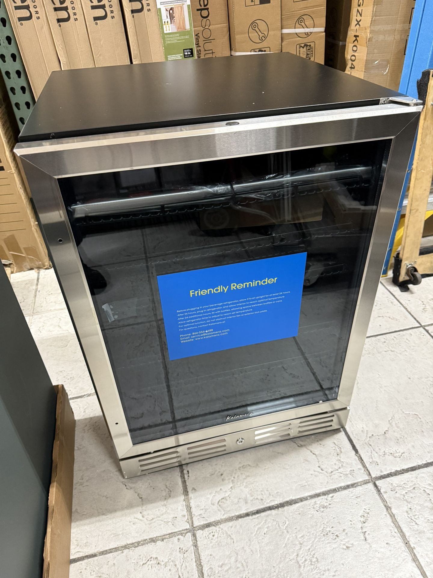 KALAMERA - Mini Fridge BEVERAGE REFRIGERATOR/COOLER - (118cans & 16 Wine Bottles) Or 175cans 