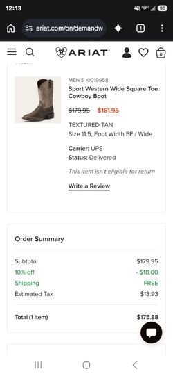 Ariat Wide Square Toe Cowboy Boot