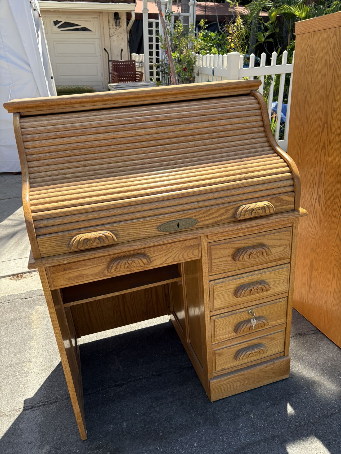 Beautiful desk drawer with keys