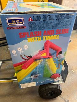 My First Water Slide With Tunnel