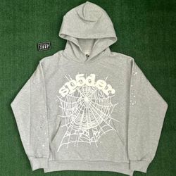 Spider Hoodie Size Small Gray Brand New 