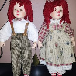 Porcelain Dolls Collection Set
