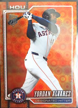 2026 Topps #468 Yordan Alvarez Orange Sun Foil Houston Astros1