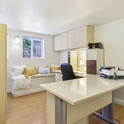 L-Shaped Office Desk + 2 Matching Drawer Units – Vista - $100 (Vista)