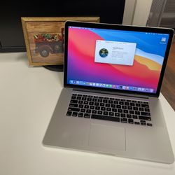 Apple 15” MacBook Pro Retina 2015 2.20ghz Quad Core i7 16gb RAM 256gb Flash macOS Big Sir HDMI 