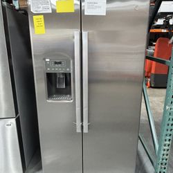 GE 36” Fingerprint Resistant Side-by-Side Refrigerator – Stainless Steel