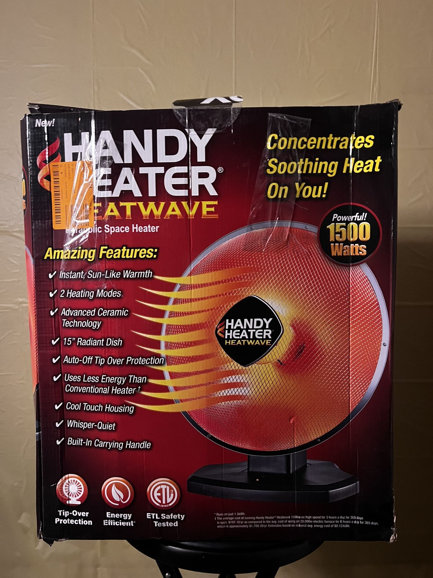 HANDY PARABOLIC SPACE HEATER