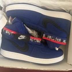 Size 9 Nike x Stussy Vandal SP Deep Royal Blue Men LifeStyle Casual Shoes DX5425-400