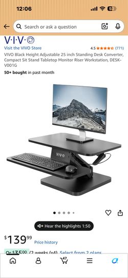 Vivo standing desk