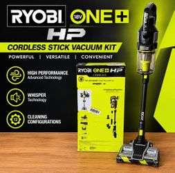 Ryobi ONE+ 18V HP Whisper Series Stick Vacuum W/ 4Ah Battery & Charger PBLSV719K