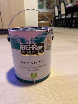 Behr semi-gloss interior pink paint
