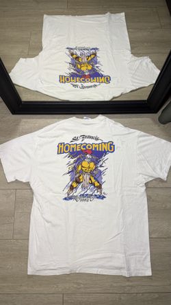 Vintage 1990s St. Francis Lightning Knight Homecoming Shirt