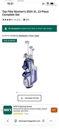 Top Flite women golf clubs set