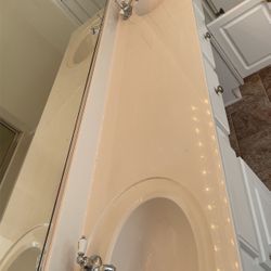 Marble His And Hers Vanity Top Sink (with Fossett)