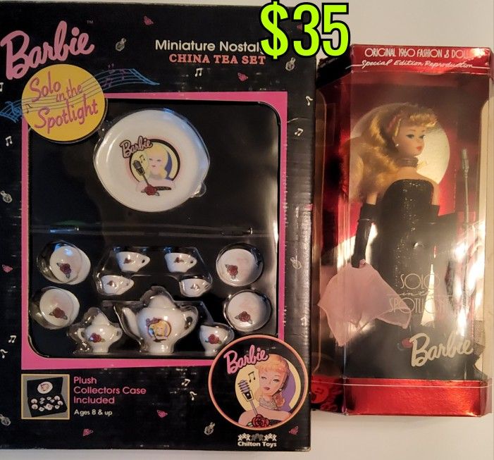 Solo Barbie and China Set $30