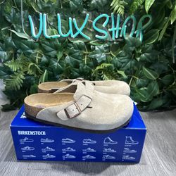 Birkenstock Boston Black Suede Women Sizes 4/5/6/7/8/9