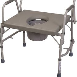 DMI Bedside Commode, Portable Toilet, Commode Chair, Raised Toilet Seat with Handles