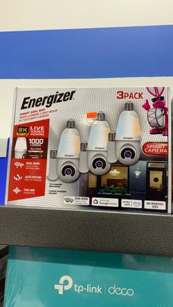 Energizer Smart Light Bulb Security Camera 3-Pack