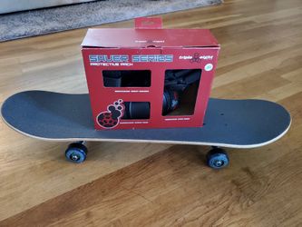 Child skateboard and safety pads