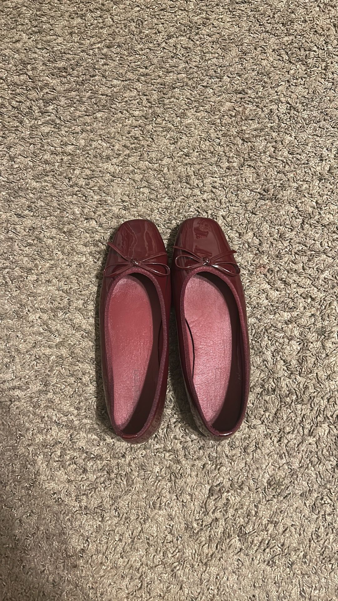 Red ballerina style flats